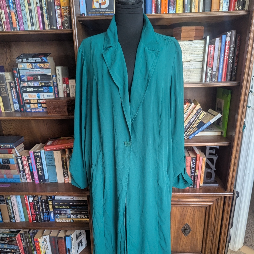 Torrid Georgette green tunic
